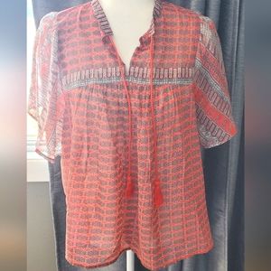 LUCKY BRAND DRAWSTRING TOP